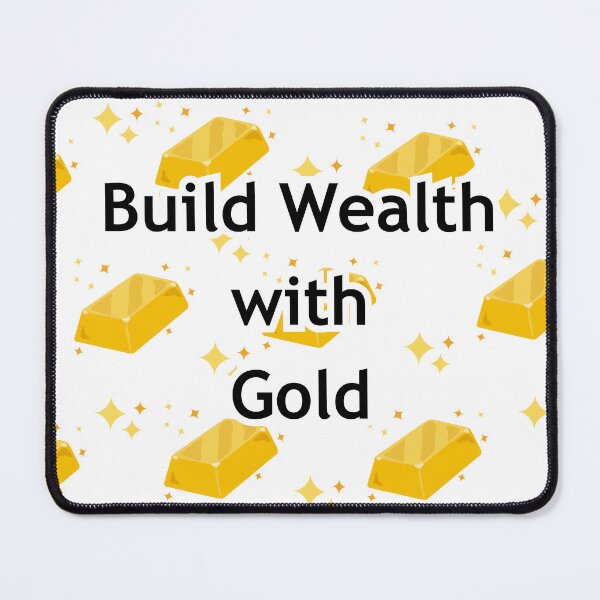 Item preview, cute gold build wealth conversation starter designed and sold by RubyLobo.