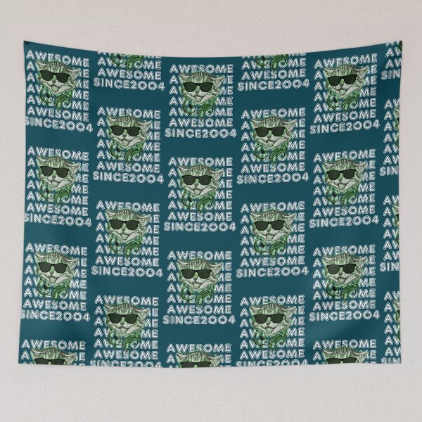 Item preview, 18Th Birthday 2004 Awesome Retro Cat Cat Music Since designed and sold by CailynOmorosa.