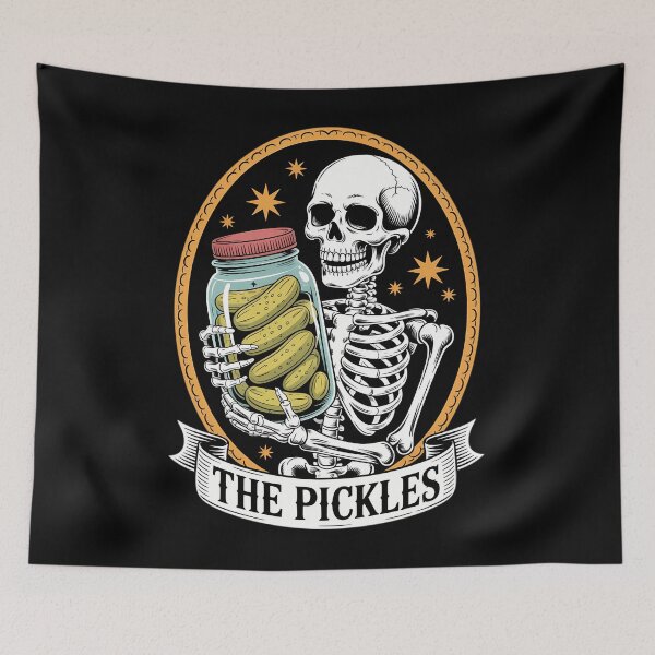 Item preview, The Pickles Tarot Card Skeleton Canning Season Gardener designed and sold by TyraYoung.