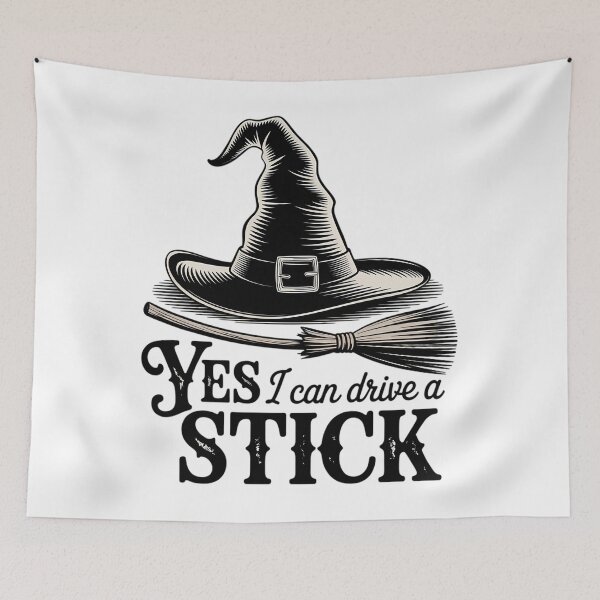 Item preview, Yes I Drive A Stick Halloween Witch Spooky Party Cute Halloween designed and sold by TyraYoung.