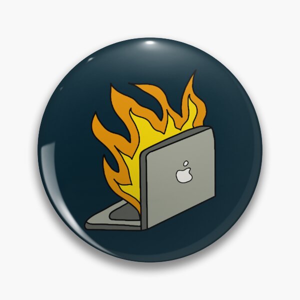 Item preview, Burning Laptop comic art  designed and sold by CailynOmorosa.