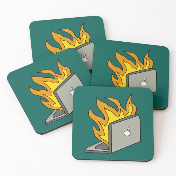 Item preview, Burning Laptop comic art  designed and sold by CailynOmorosa.
