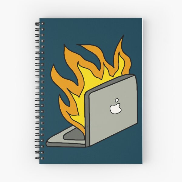 Item preview, Burning Laptop comic art  designed and sold by CailynOmorosa.