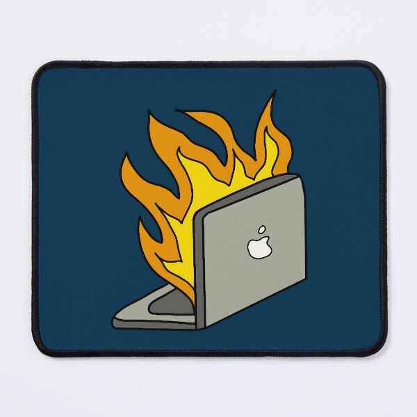Item preview, Burning Laptop comic art  designed and sold by CailynOmorosa.
