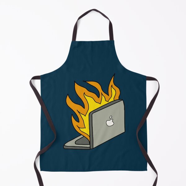 Item preview, Burning Laptop comic art designed and sold by CailynOmorosa.
