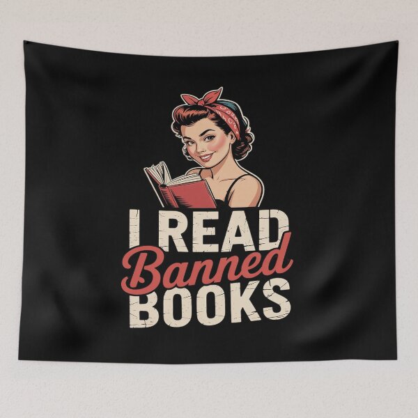 Item preview, I Read Banned Books Book Lover Bibliophiles Bookworms designed and sold by BiellaSar.