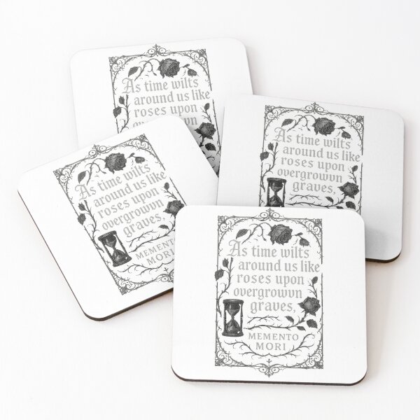 Item preview, As Time Wilts — Gothic Memento Mori Art Print designed and sold by Mouraludia.