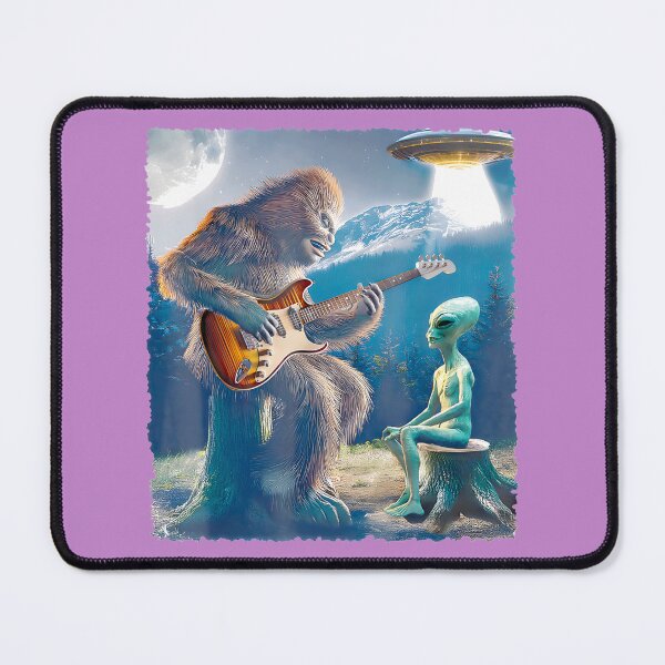 Item preview, Sasquatch Alien Jam Session Ufo Mountain Moon By Merch, Limited Edition, Perfect Gift For You And F designed and sold by HALEYBEVERLY.