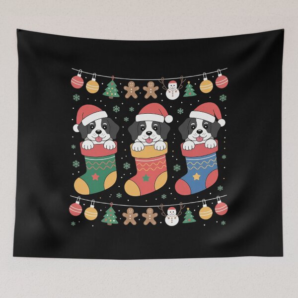 Item preview, Bernedoodle Dog in Christmas Men Women Kids Xmas Pajama designed and sold by papertaless.
