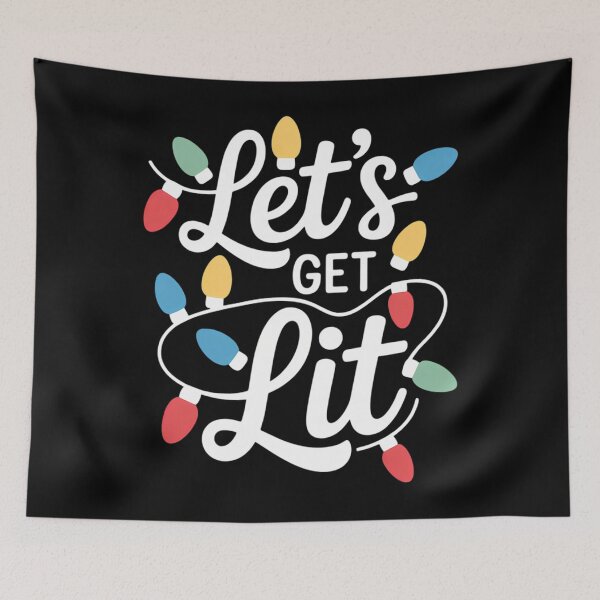 Item preview, Christmas 2025 Let's Get Lit Christmas Crew Xmas Lights Holidays designed and sold by papertaless.