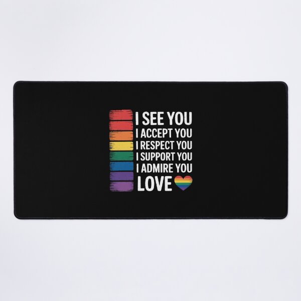 Item preview, I See Love Accept You LGBTQ Gay Rainbow Pride Flag designed and sold by BiellaSar.