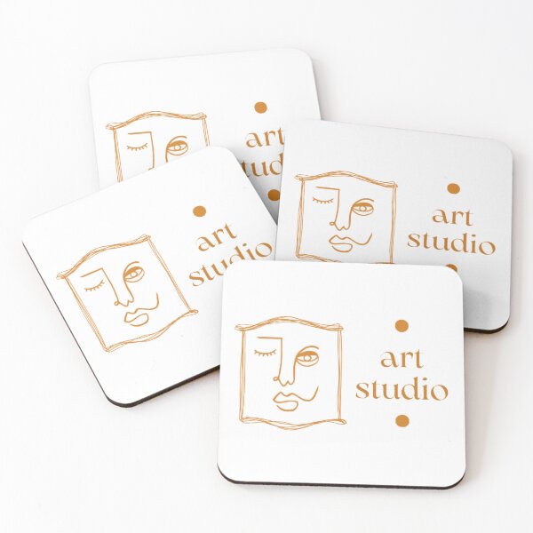 Item preview, Modern Art Studio Logo - Earth Tone Aesthetic Design designed and sold by GenZFashion000.