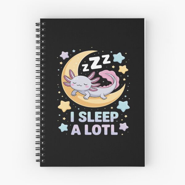 Item preview, I Sleep A Lotl, Cute Axolotl Sleeping designed and sold by BiellaSar.