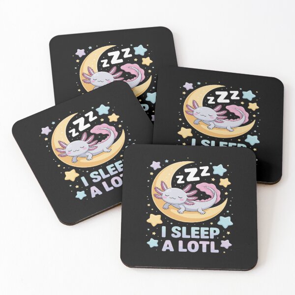 Item preview, I Sleep A Lotl, Cute Axolotl Sleeping designed and sold by BiellaSar.