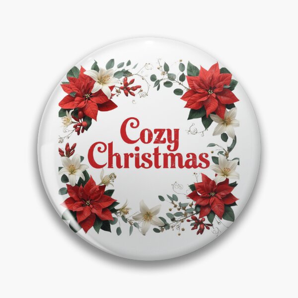 Item preview, Horizontal holiday card border with watercolor poinsettias, pine branches, pinecones and red berries framing white space for text or invitation designed and sold by PWDigitalArt.