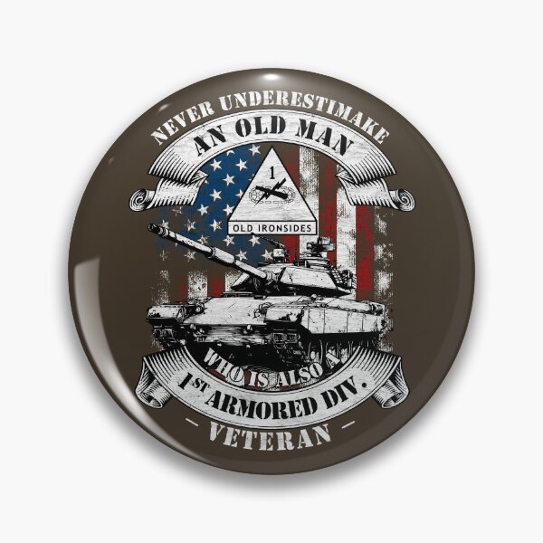Item preview, 1st Armored Division Old Ironsides Patch Veteran Design designed and sold by Reagan Towne.