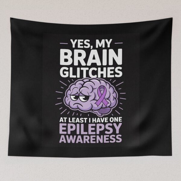 Item preview, My Brain Glitches – Funny Epilepsy Awareness Design designed and sold by Gogetgiggles.