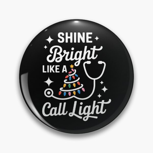Item preview, Shine Bright Like a Call Light Nurse Vacation Merry Christmas designed and sold by papertaless.