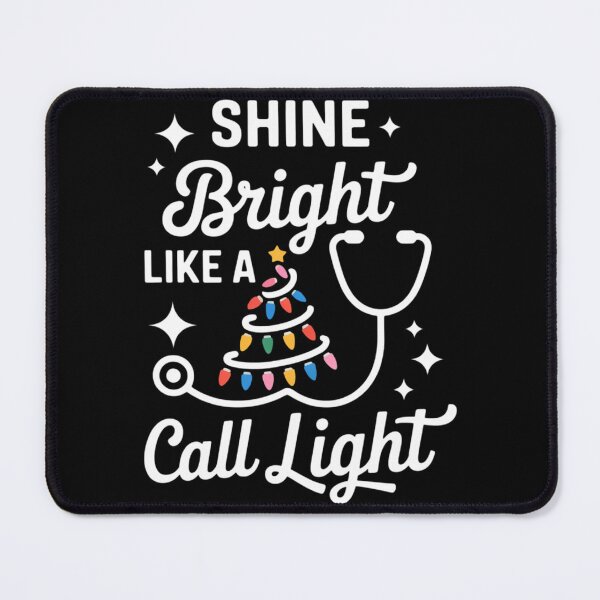 Item preview, Shine Bright Like a Call Light Nurse Vacation Merry Christmas designed and sold by papertaless.