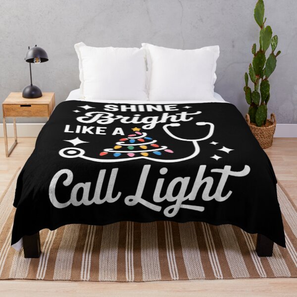 Item preview, Shine Bright Like a Call Light Nurse Vacation Merry Christmas designed and sold by papertaless.