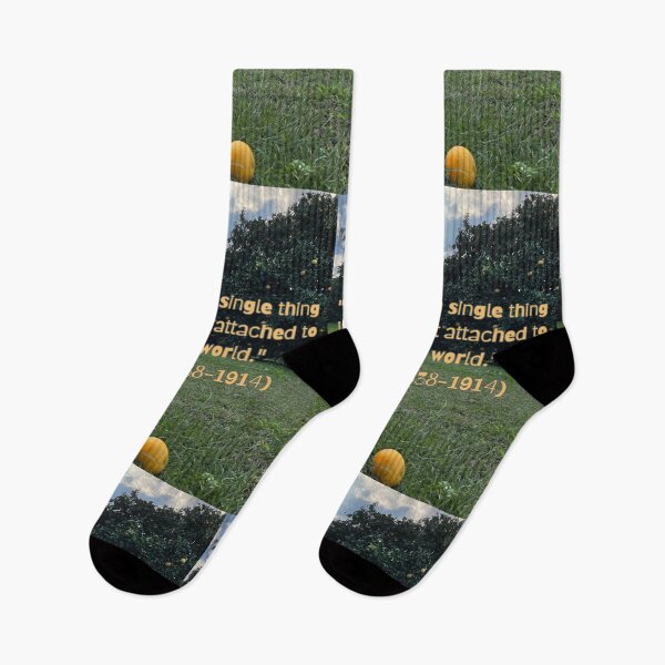 Item preview, “Tug at a Single Thing in Nature – John Muir Quote under Orange Trees” designed and sold by TrisaThyme.
