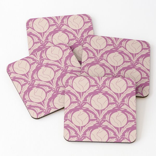 Item preview, Flower patter pink and beige designed and sold by mangopuffstudio.