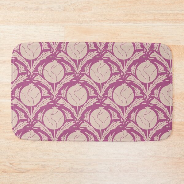 Item preview, Flower patter pink and beige designed and sold by mangopuffstudio.