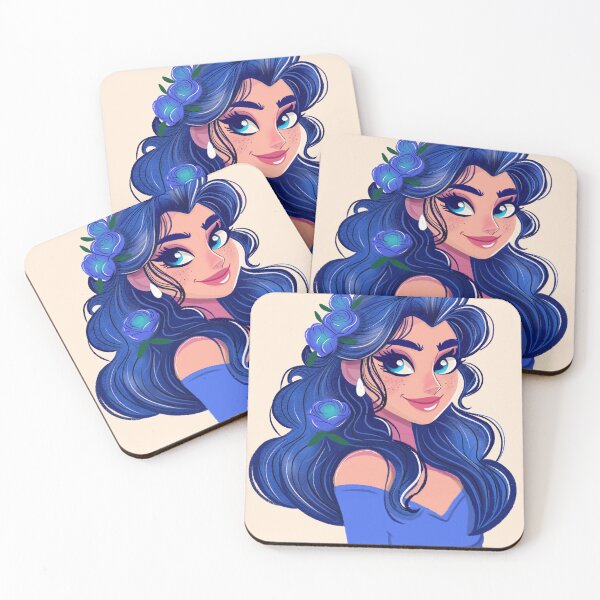 Item preview, Blue haired Disney Style Girl  designed and sold by Dorcidesigns.