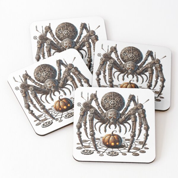 Item preview, Mechanical Spider – Steampunk Halloween Web Art designed and sold by CelticSoulShop.