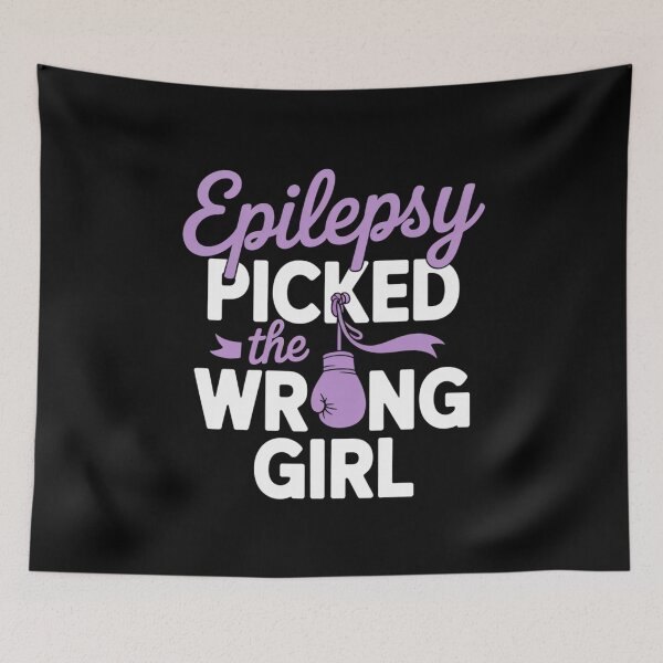 Item preview, Epilepsy Awareness Fighter – Wrong Girl Motivation designed and sold by Gogetgiggles.