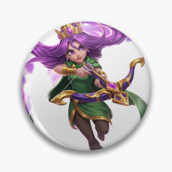 Item preview, Archer Queen: Violet Storm - Epic Anime Illustration (Clash Royale Fan Art) designed and sold by ViralCollector.