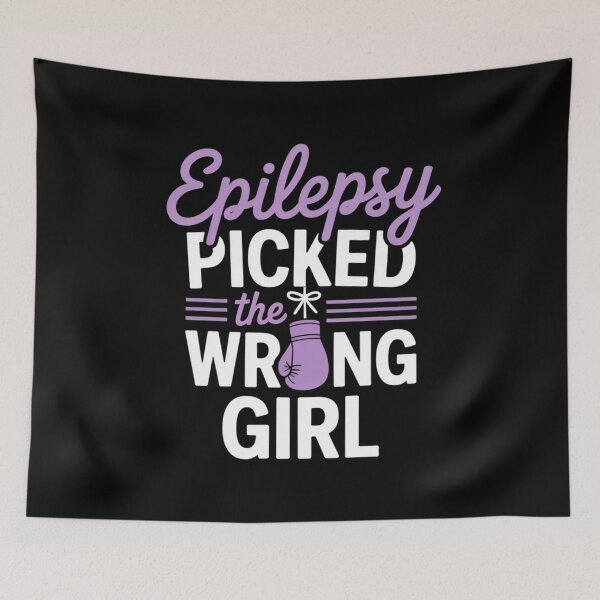 Item preview, Epilepsy Awareness Fighter – Wrong Girl Motivation designed and sold by Gogetgiggles.