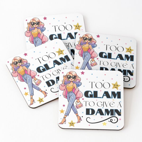 Item preview, “Too Glam to Give a Damn” Embrace confidence. designed and sold by Mindful56.