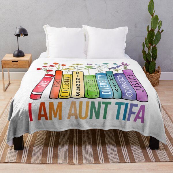Item preview, I Am Aunt Tifa Human Rights Floral designed and sold by Chiemekaokechuk.