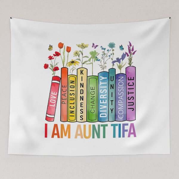 Item preview, I Am Aunt Tifa Human Rights Floral designed and sold by Chiemekaokechuk.