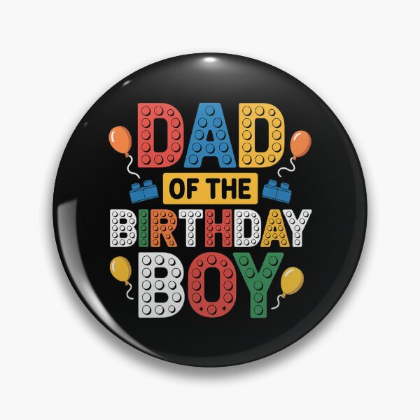 Item preview, Dad Of The Birthday Boy Building Block designed and sold by Formatage.