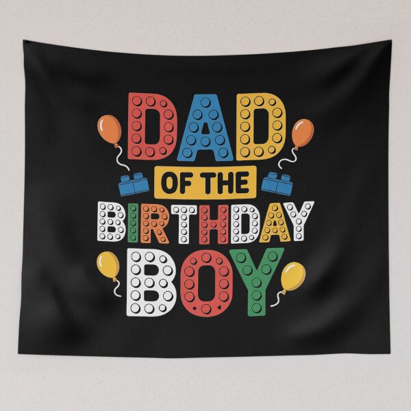 Item preview, Dad Of The Birthday Boy Building Block designed and sold by Formatage.
