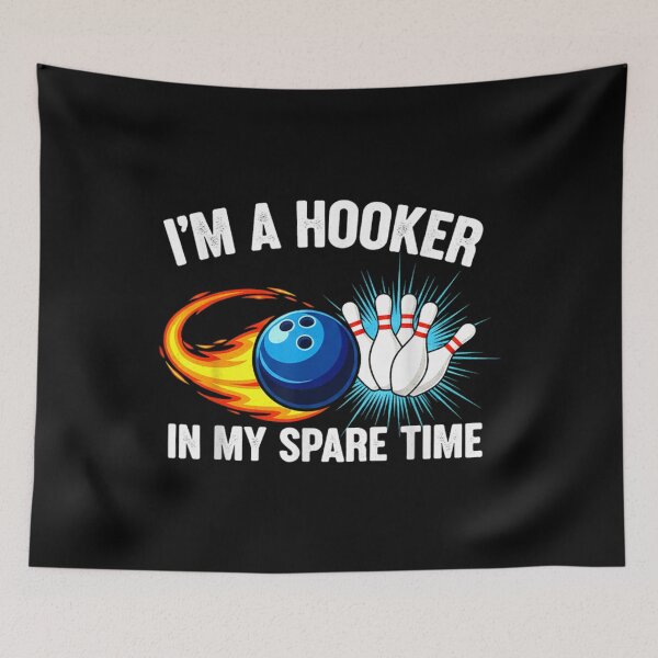 Item preview, I'm Hook er in Spare Time Funny Ten Pin Bowling Humor designed and sold by Chiemekaokechuk.