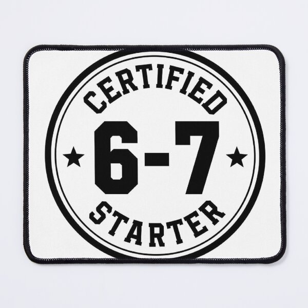 Item preview, Certified 6-7 Starter - Funny Poker Badge designed and sold by ConfuseLab Alt.
