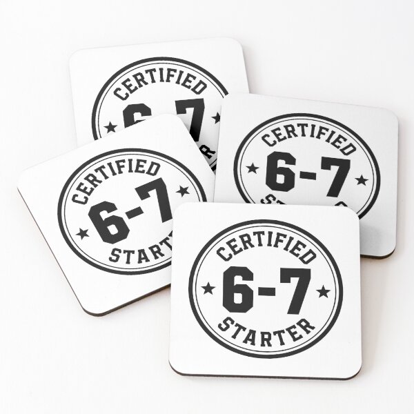 Item preview, Certified 6-7 Starter - Funny Poker Badge designed and sold by ConfuseLab Shop.