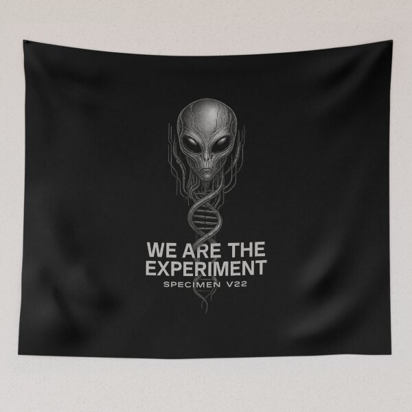 Item preview, Vault 22 “We Are the Experiment” – Cyber Biotech Alien DNA Graphic Tee designed and sold by Vault 22.