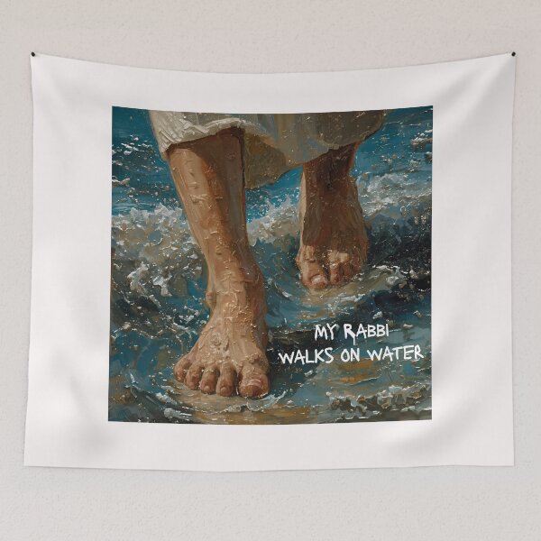 Item preview, My Rabbi walks on water designed and sold by Cane & Abel Creations ..