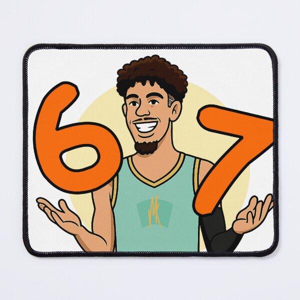 Item preview, 6-7 Basketballer Meme – Viral Six Seven Hands Cartoon designed and sold by JMKPrintPress.