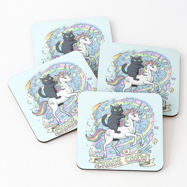 Item preview,  BLACK CAT ON UNICORN CHAOS designed and sold by Obinne.