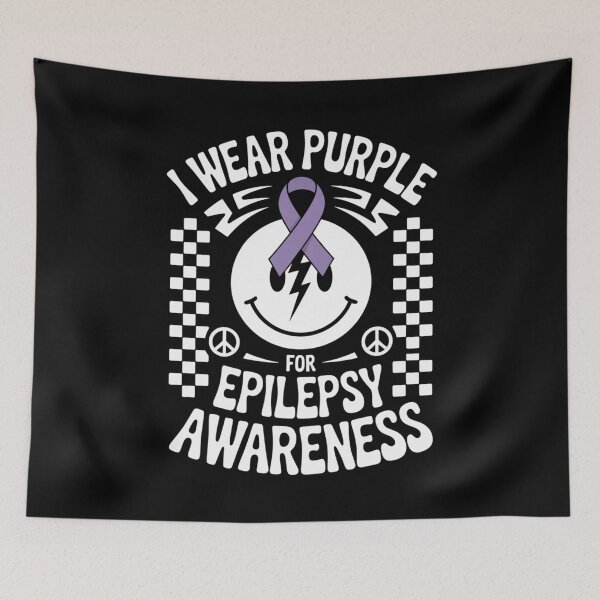 Item preview, I Wear Purple for Epilepsy Awareness – Peace and Positivity Design designed and sold by Gogetgiggles.