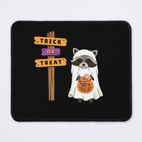Item preview, Cute Raccoon Ghost Trick or Treat Animal Halloween Candy Sign designed and sold by StillOdd.