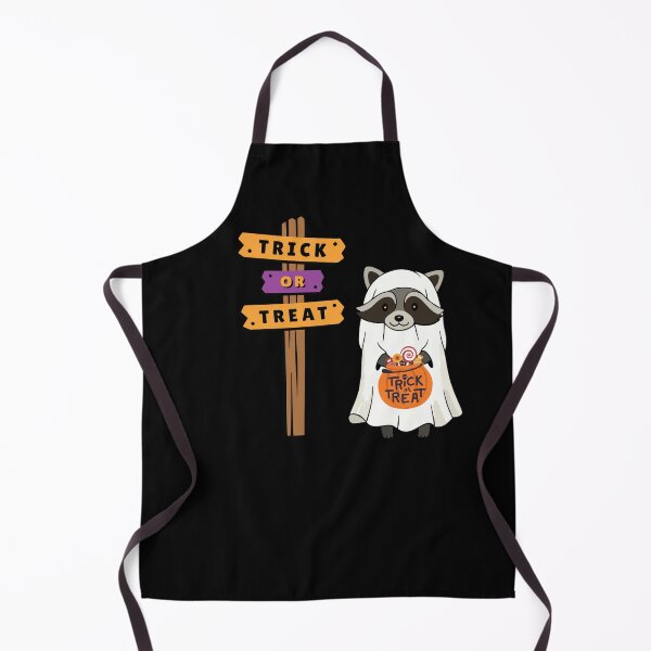 Item preview, Cute Raccoon Ghost Trick or Treat Animal Halloween Candy Sign designed and sold by StillOdd.