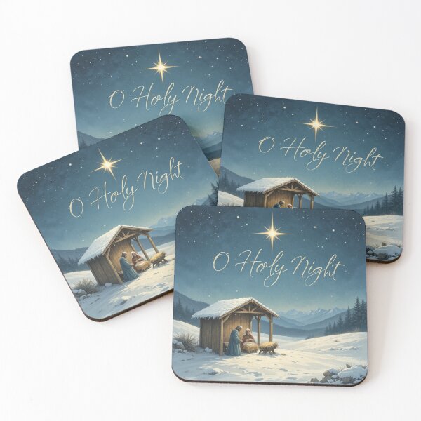 Item preview, Nativity Scene Under Starry Sky designed and sold by InezPhotography.