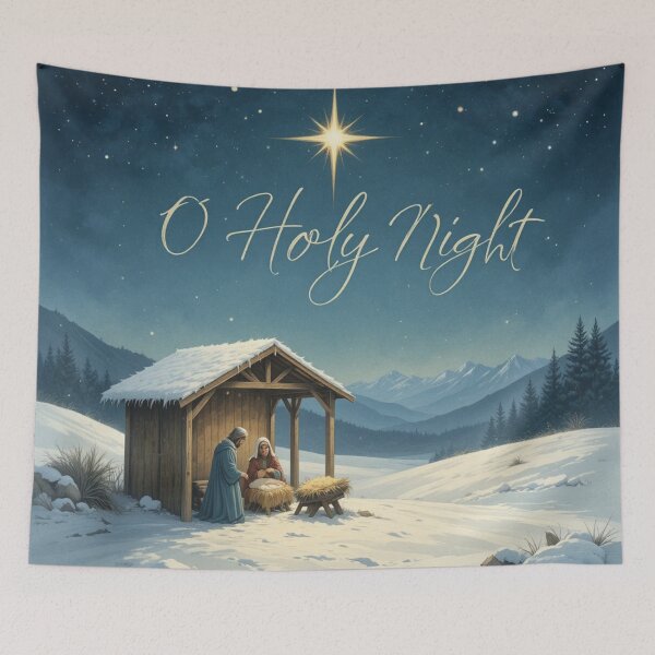 Item preview, Nativity Scene Under Starry Sky designed and sold by InezPhotography.