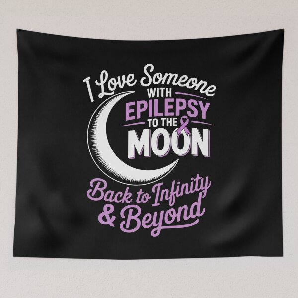 Item preview, I Love Someone with Epilepsy – To the Moon and Back Awareness Design designed and sold by Gogetgiggles.